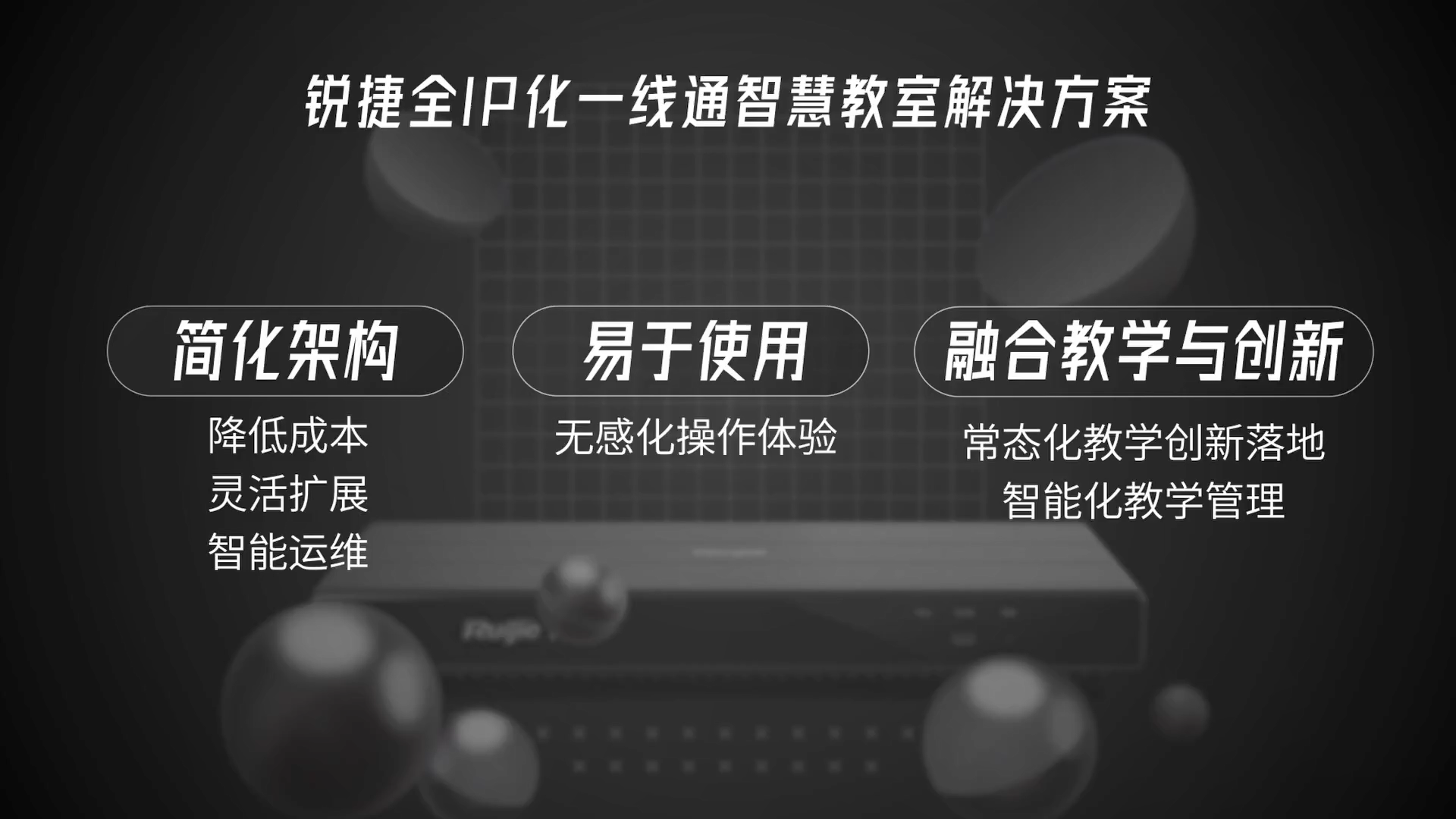 全IP化一线通智慧教室解决方案视频